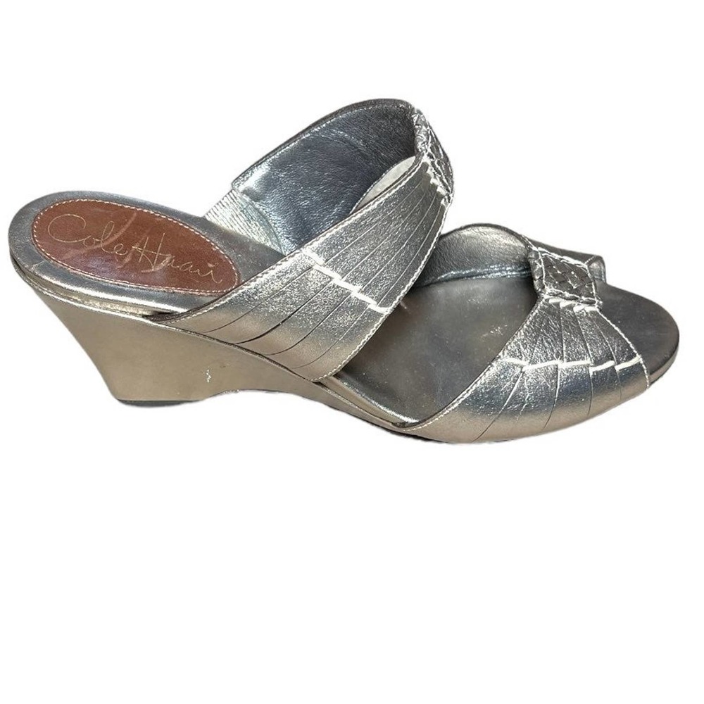Cole Haan Double Strap Wedge Sandals